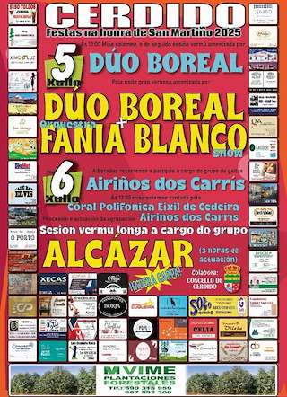 Fechas, información, programa, cartel, imágenes, mapa y ubicación de San Martiño  en  Cerdido