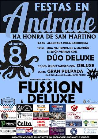 Fechas, información, programa, cartel, imágenes, mapa y ubicación de San Martiño de Andrade (2025) en Pontedeume