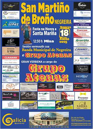 Fechas, información, programa, cartel, imágenes, mapa y ubicación de San Martiño de Broño   en  Negreira