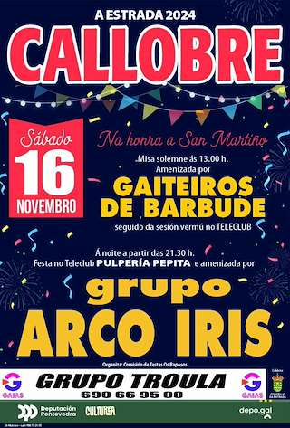 Fechas, información, programa, cartel, imágenes, mapa y ubicación de San Martiño de Callobre   en  A Estrada