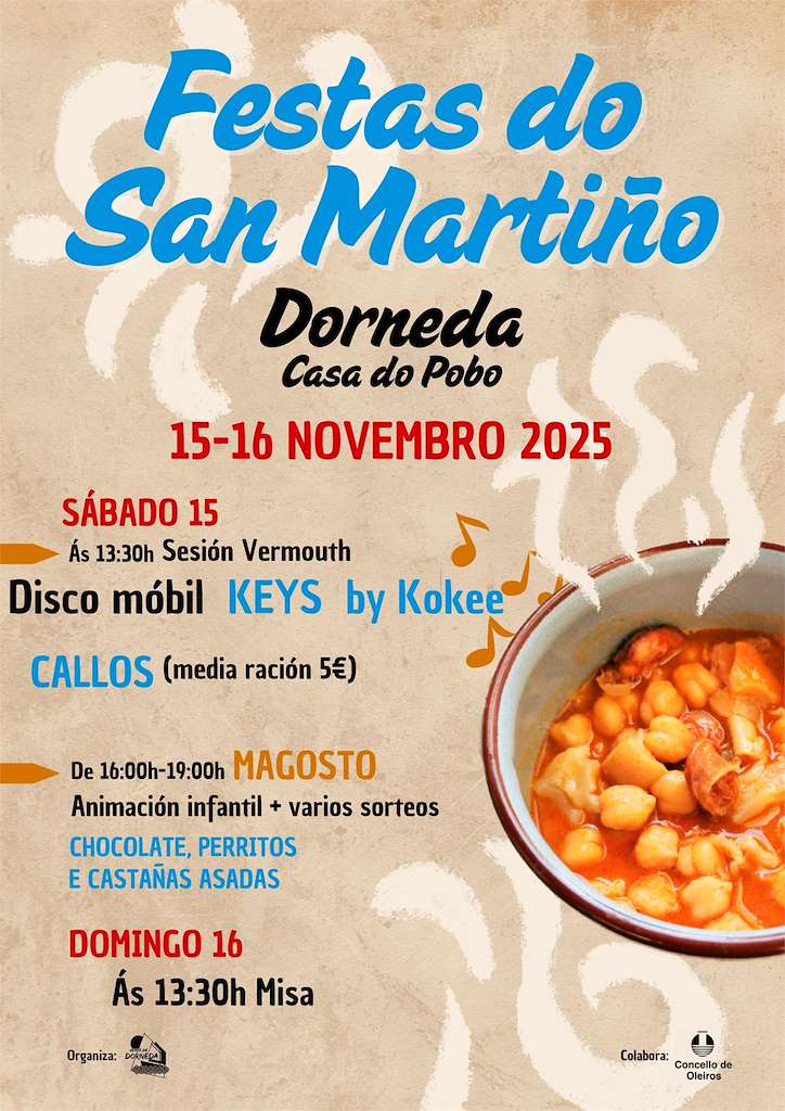 San Martiño de Dorneda  en Oleiros