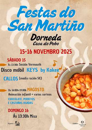 Fechas, información, programa, cartel, imágenes, mapa y ubicación de San Martiño de Dorneda  (2025)  en  Oleiros