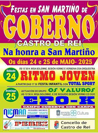 Fechas, información, programa, cartel, imágenes, mapa y ubicación de San Martiño de Goberno  en  Castro de Rei
