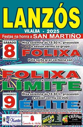 Fechas, información, programa, cartel, imágenes, mapa y ubicación de San Martiño de Lanzós  (2025) en Vilalba
