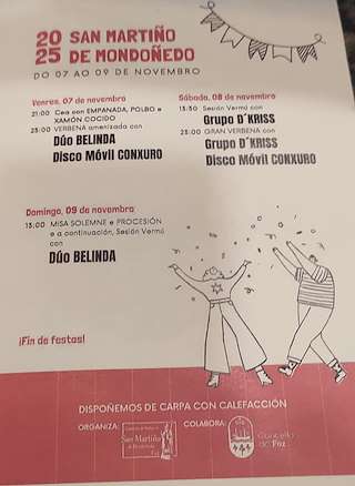Fechas, información, programa, cartel, imágenes, mapa y ubicación de San Martiño de Mondoñedo (2026)  en  Foz