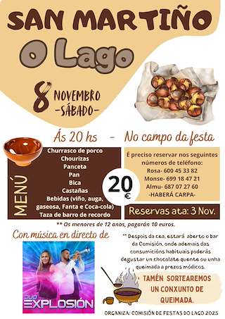 Fechas, información, programa, cartel, imágenes, mapa y ubicación de San Martiño de O Lago (2025) en Maside