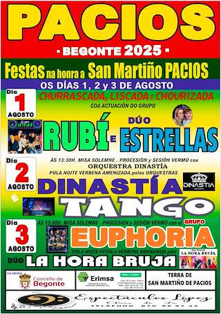 Fechas, información, programa, cartel, imágenes, mapa y ubicación de San Martiño de Pacios   en  Begonte