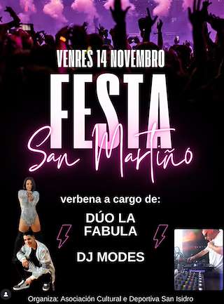 Fechas, información, programa, cartel, imágenes, mapa y ubicación de San Martiño de Quintans  (2025)  en  Muxía