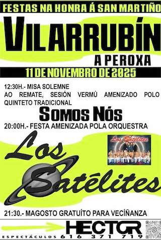 Fechas, información, programa, cartel, imágenes, mapa y ubicación de San Martiño de Vilarrubín (2025)  en  A Peroxa