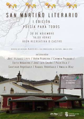 Fechas, información, programa, cartel, imágenes, mapa y ubicación de I San Martiño Literario (2025)  en  Cerdido