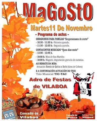 Fechas, información, programa, cartel, imágenes, mapa y ubicación de San Martiño - Magosto (2025)  en  Vilaboa