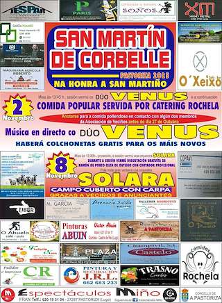 Fechas, información, programa, cartel, imágenes, mapa y ubicación de San Martín de Corbelle  (2025)  en  A Pastoriza