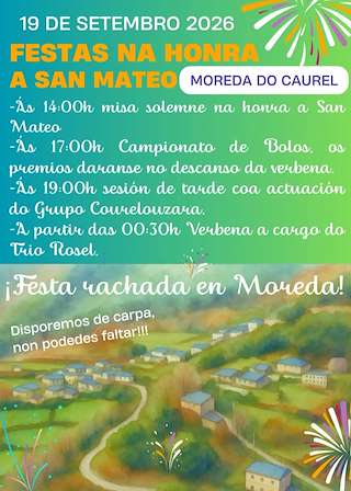 Fechas, información, programa, cartel, imágenes, mapa y ubicación de San Mateo de Moreda do Caurel (2026) en Folgoso do Courel