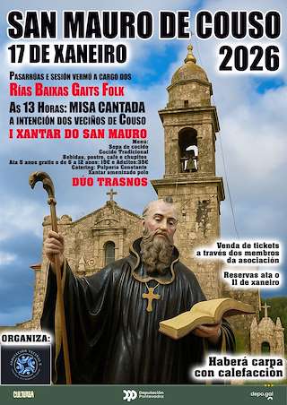 Fechas, información, programa, cartel, imágenes, mapa y ubicación de San Mauro de Couso  en  O Campo Lameiro