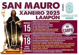 Fechas, información, programa, cartel, imágenes, mapa y ubicación de San Mauro de Lampón  en  Boiro