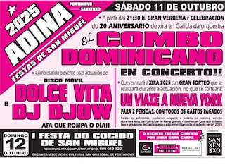 Fechas, información, programa, cartel, imágenes, mapa y ubicación de San Miguel de Adina  (2025)  en  Sanxenxo
