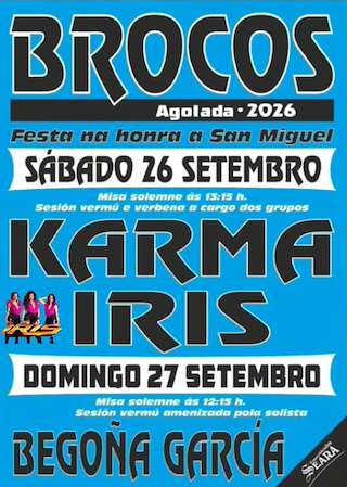 Fechas, información, programa, cartel, imágenes, mapa y ubicación de San Miguel de Brocos (2026) en Agolada