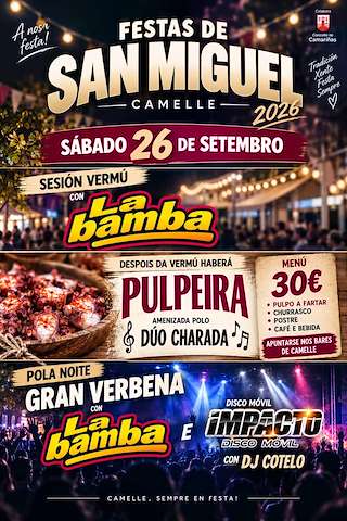 Fechas, información, programa, cartel, imágenes, mapa y ubicación de San Miguel de Camelle (2026) en Camariñas