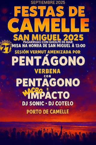 Fechas, información, programa, cartel, imágenes, mapa y ubicación de San Miguel de Camelle  en  Camariñas