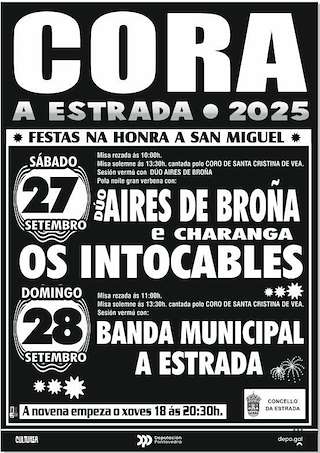 Fechas, información, programa, cartel, imágenes, mapa y ubicación de San Miguel de Cora (2025)  en  A Estrada