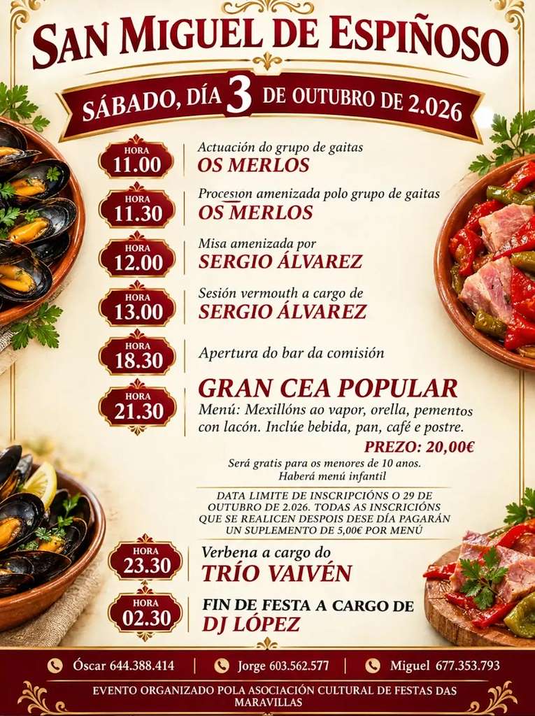 San Miguel de Espiñoso (2026) en Cartelle