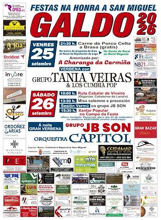 Fechas, información, programa, cartel, imágenes, mapa y ubicación de San Miguel de Galdo (2026) en Viveiro