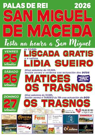 Fechas, información, programa, cartel, imágenes, mapa y ubicación de San Miguel de Maceda (2026) en Palas de Rei