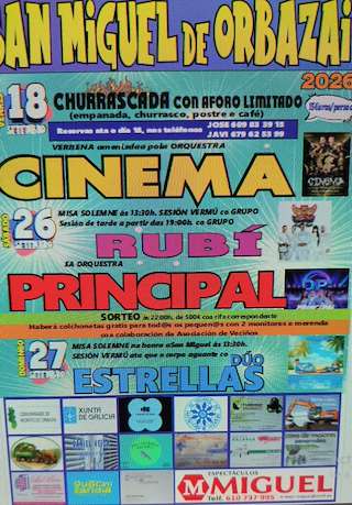 Fechas, información, programa, cartel, imágenes, mapa y ubicación de San Miguel de Orbazai (2026) en Lugo