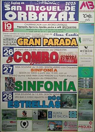 Fechas, información, programa, cartel, imágenes, mapa y ubicación de San Miguel de Orbazai (2025)  en  Lugo