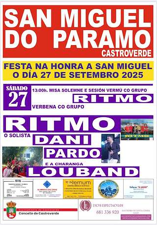 Fechas, información, programa, cartel, imágenes, mapa y ubicación de San Miguel de Páramo  en  Castroverde