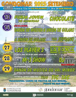 Fechas, información, programa, cartel, imágenes, mapa y ubicación de San Miguel de Peitieiros  en  Gondomar