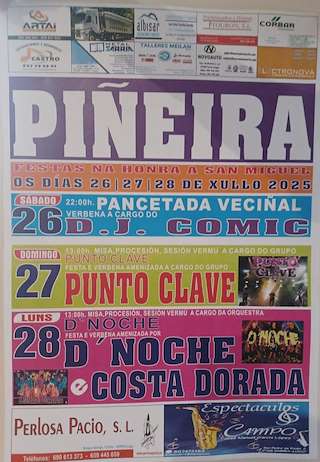 Fechas, información, programa, cartel, imágenes, mapa y ubicación de San Miguel de Piñeira  en  Sarria