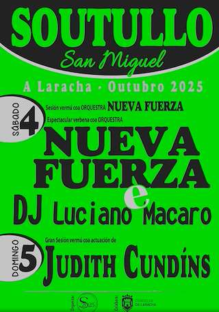 Fechas, información, programa, cartel, imágenes, mapa y ubicación de San Miguel de Soutullo  en  A Laracha