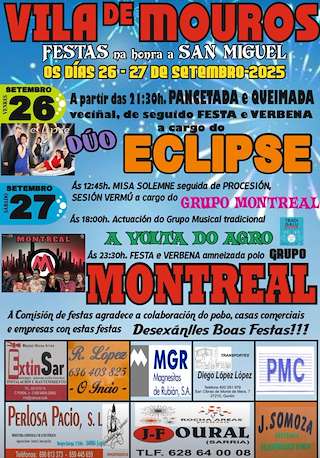 Fechas, información, programa, cartel, imágenes, mapa y ubicación de San Miguel de Vilademouros   en  O Incio