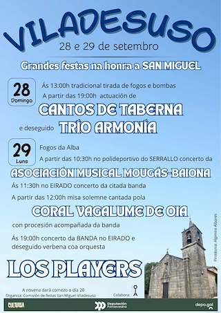 Fechas, información, programa, cartel, imágenes, mapa y ubicación de San Miguel de Viladesuso  en  Oia