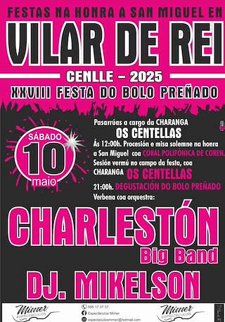 Fechas, información, programa, cartel, imágenes, mapa y ubicación de San Miguel de Vilar de Rei - XXVIII Festa do Bolo Preñado  en  Cenlle