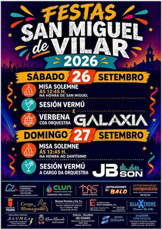 Fechas, información, programa, cartel, imágenes, mapa y ubicación de San Miguel de Vilar (2026) en Touro