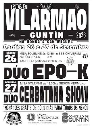 Fechas, información, programa, cartel, imágenes, mapa y ubicación de San Miguel de Vilarmao (2026) en Guntín