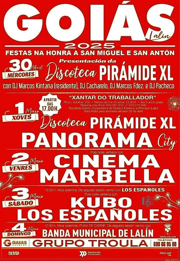 San Miguel e San Antón de Goiás (2025) en Lalín