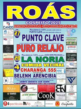 Fechas, información, programa, cartel, imágenes, mapa y ubicación de San Miguel e San Antón de Roás  (2025)  en  Cospeito