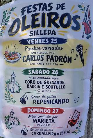 Fechas, información, programa, cartel, imágenes, mapa y ubicación de San Miguel e San Claudio de Oleiros (2026)  en  Silleda