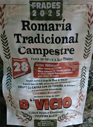 Fechas, información, programa, cartel, imágenes, mapa y ubicación de San Miguel  en  Frades