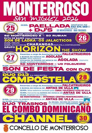 Fechas, información, programa, cartel, imágenes, mapa y ubicación de San Miguel (2026) en Monterroso