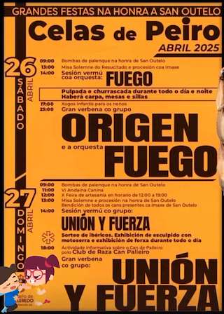 Fechas, información, programa, cartel, imágenes, mapa y ubicación de San Outelo de Celas de Peiro  en  Culleredo