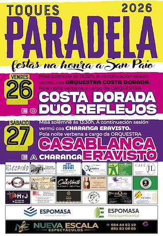 Fechas, información, programa, cartel, imágenes, mapa y ubicación de San Paio de Paradela (2026) en Toques