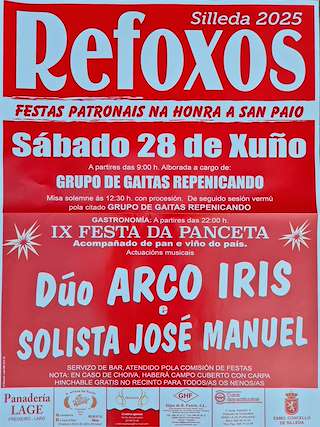 Fechas, información, programa, cartel, imágenes, mapa y ubicación de San Paio de Refoxos - IX Festa da Panceta  en  Silleda