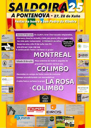 Fechas, información, programa, cartel, imágenes, mapa y ubicación de San Pedro da Ribeira de Saldoira  en  A Pontenova