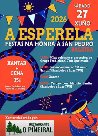 Fechas, información, programa, cartel, imágenes, mapa y ubicación de San Pedro de A Esperela (2026) en Baleira