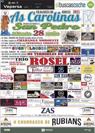 Fechas, información, programa, cartel, imágenes, mapa y ubicación de San Pedro de As Carolinas   en  Vilagarcía de Arousa