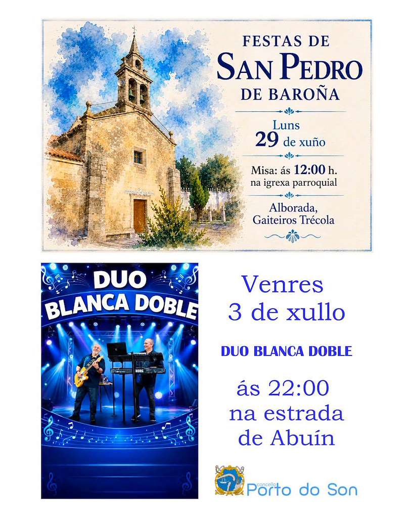 San Pedro de Baroña en O Porto do Son